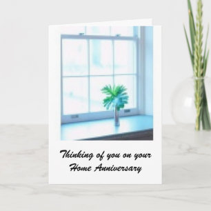 Carte Accueil Anniversaire - Salutations de l'agent immo