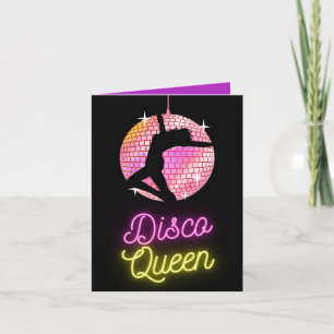 Carte accueil diva dynamique disco queen vive personnali