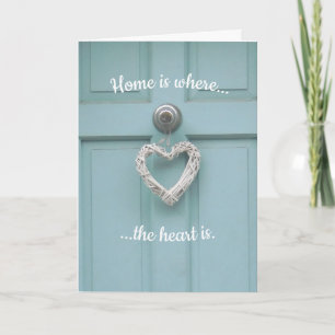 Carte Accueil est là où se trouve le coeur - Nouvelle Ma