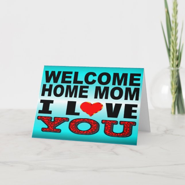 Carte Accueil Maman Je t'aime (Devant)