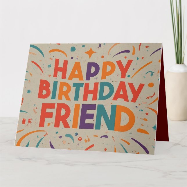 Carte Accueil pour l'anniversaire de naissance Salutatio (Devant)