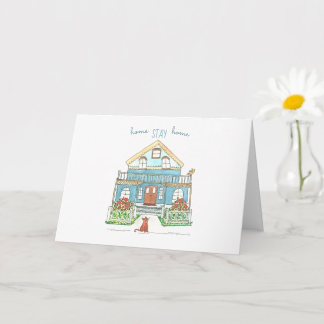 Carte Accueil Séjour à la maison Remarque sur la détress (Petite plante)