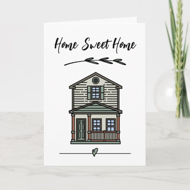 Carte Accueil Sweet Home Appréciation du client (Devant)
