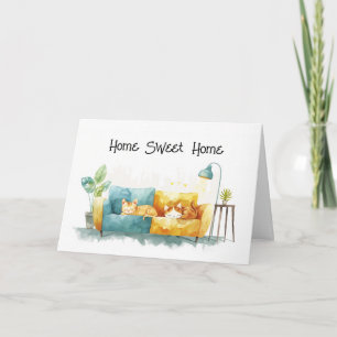 Carte Accueil Sweet Home Félicitations Immobilier