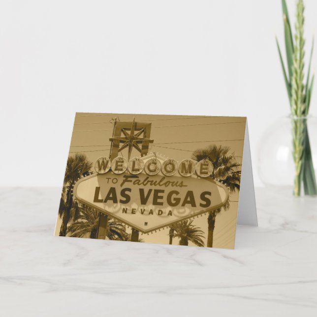 Carte Accueil vers Las Vegas fabuleux (Devant)