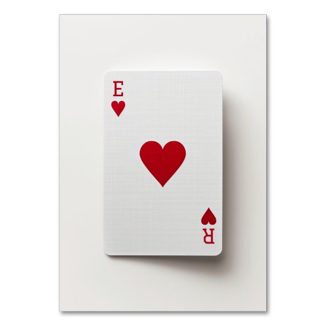 Carte Ace of Hearts - Carte de table Initiales (Par défaut)