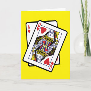 Carte Ace & Reine des Coeurs 21e anniversaire