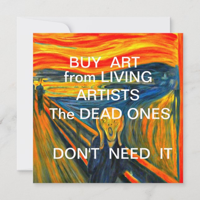 Carte Acheter de l'art chez Living Artists (Devant)