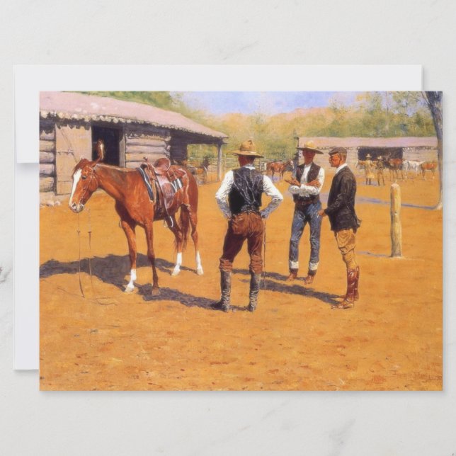 Carte Acheter Polo Ponies dans le Vieux-Ouest américain (Devant)