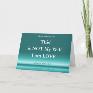 Carte ACIM Dieu est toujours Amour ce n'est pas sa
