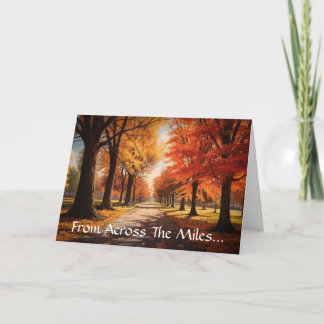 Carte Across The Miles Thanksgiving Greeting Card