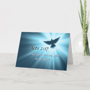 Carte Actes 2:17 Je répandrai Mon Esprit, Bible Verse