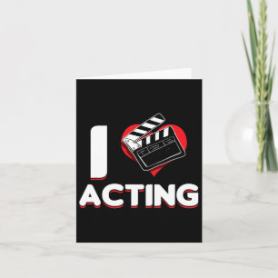 Carte Acteur de scène Broadway Opéra Théâtre Actrice Je