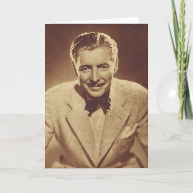 Carte Acteur d'écran Ronald Colman (Devant)