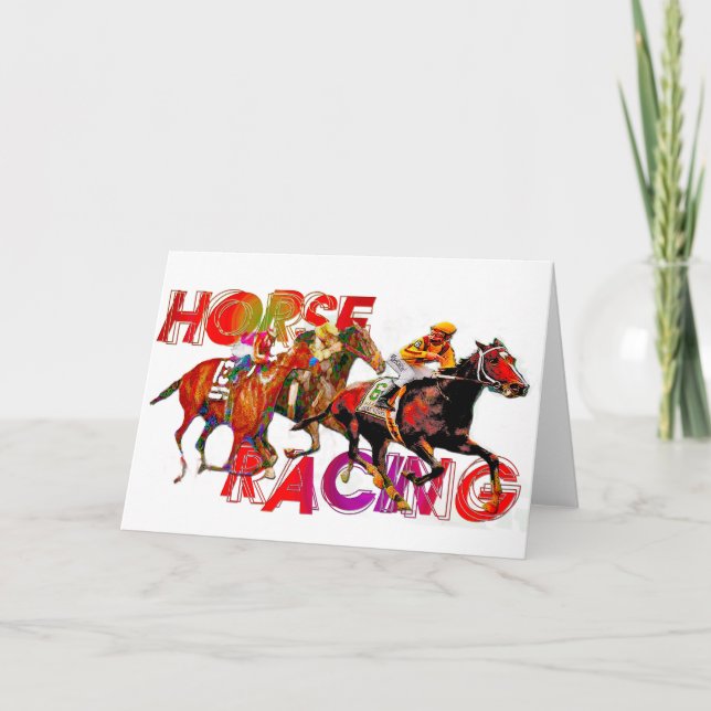 Carte Action de course de chevaux (Devant)
