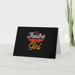 Carte Actrice Girl Actrice Drama Stage Spian Actrice