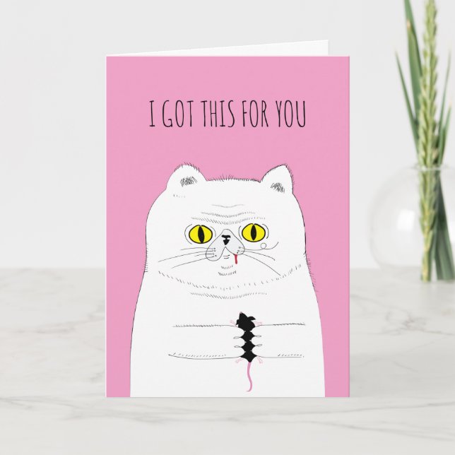 Carte actuelle de chat et de souris (Devant)