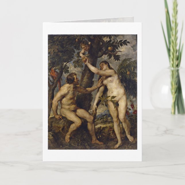 Carte Adam Et Eve Par Peter Paul Rubens (Devant)