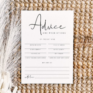 Carte ADELLA Modern Baby Advice and Predictions Ca