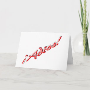 Carte adieu