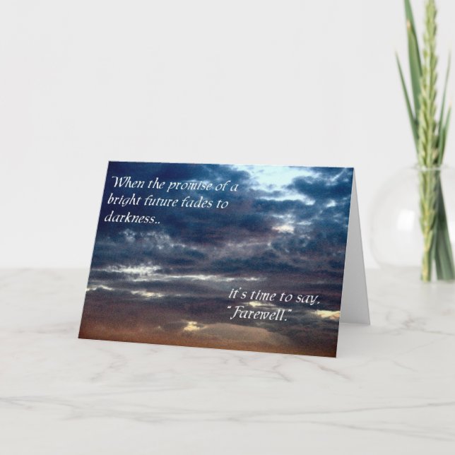 Carte Adieu (Devant)