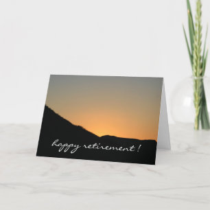 Carte adieu au coucher du soleil