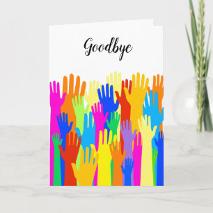 Carte Adieu Communauté d'Adieu de diverses mains