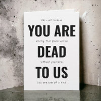 Adieu Drôle Vous Êtes Mort Pour Nous