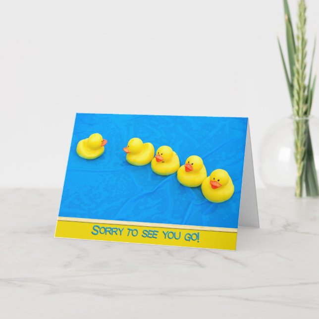 Carte Adieu du groupe (Devant)