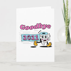Carte Adieu rouleau papier Toilet 2021