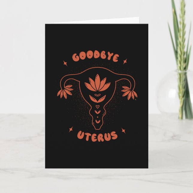 Carte Adieu Uterus (Devant)