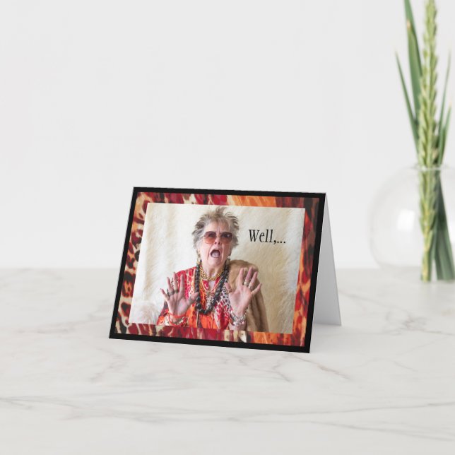 Carte Admettre avec humour que ce n'est pas comme prévu (Devant)