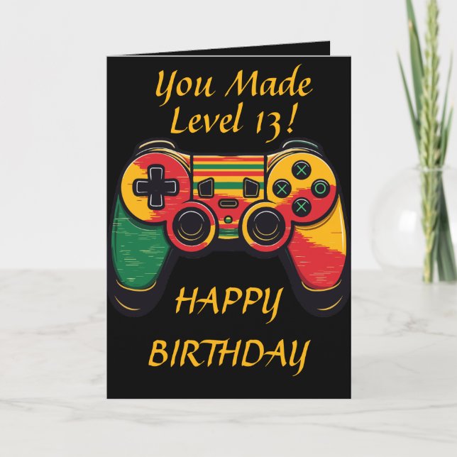 Carte Adolescent Cool Niveau 13 Joueur (Devant)