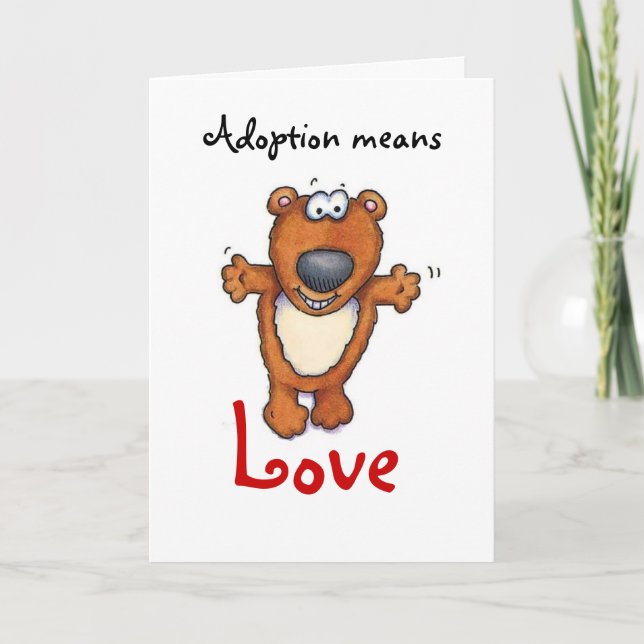 Carte adoption, amour (Devant)