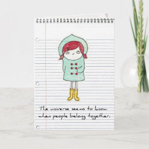 Carte adoption greeting card