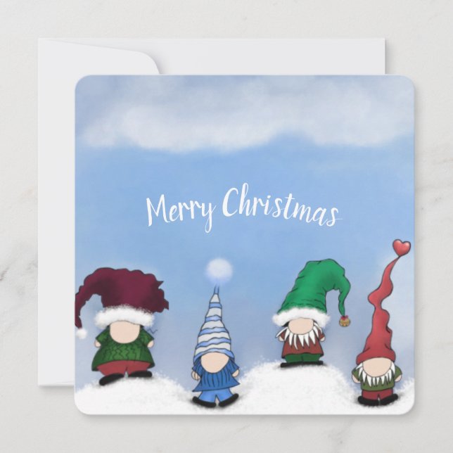 Carte Adorable Gnome Posse (Devant)