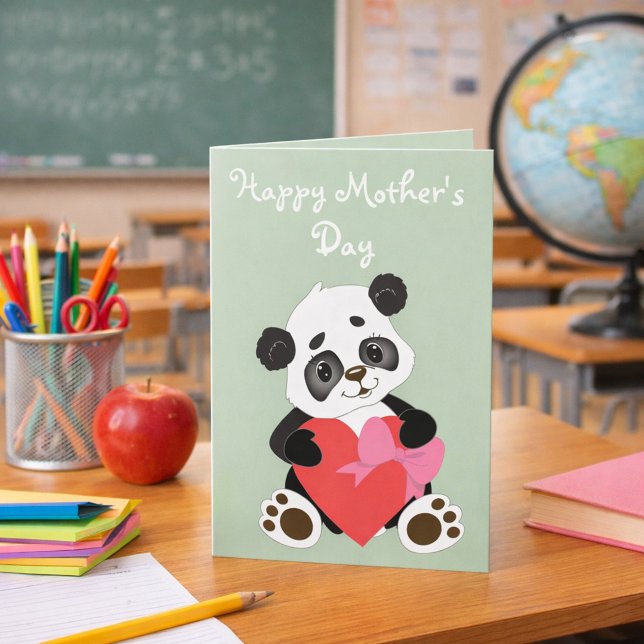 Carte Adorable Panda Mother’s Day (Créateur téléchargé)