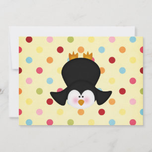Carte adorable pingouin