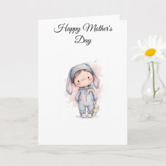 Carte adorable pour la fête des mères