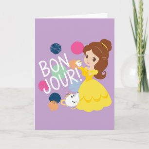 Carte Adorable Princesse Belle