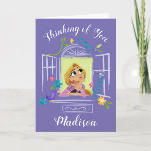 Carte Adorable Princesse Rapunzel