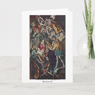 Carte Adoration des bergers par EL de Greco