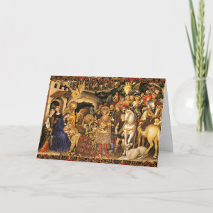 Carte ADORATION DES MAGES  Gentile Da Fabriano, Noël 
