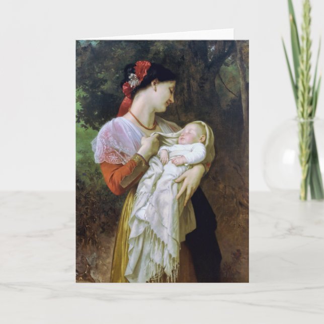 Carte Adoration maternelle Art Vintage (Devant)