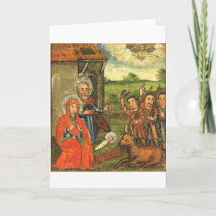 Carte Adoration of the Shepherds Ukrainian Icon