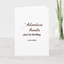Adventure awaits 1st birthday name date planeretro