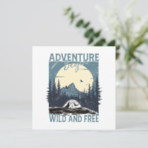 Carte Adventure Begin - Wild and Free