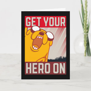 Carte Adventure Time   Jake "Get Your Hero On"