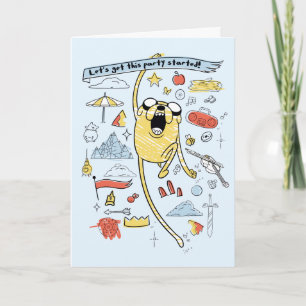 Carte Adventure Time   Party Jake Sketch