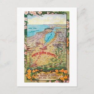 Carte aérienne du comté de Père Noël Clara